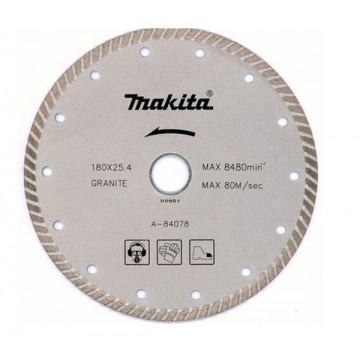 Диск алмазный рифленый 180х22,2 мм Turbo Makita A-84078
