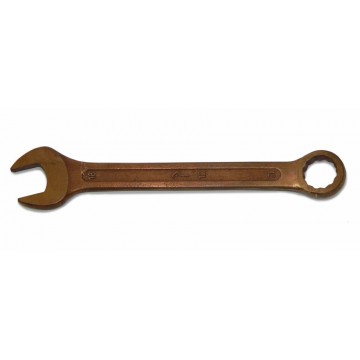 Ключ гаечный с кольцевым и открытым зевами Камышин КГК ИБ 8×8 искробезопасный