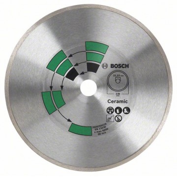 Алмазный отрезной круг по керамической плитке BOSCH 125 мм