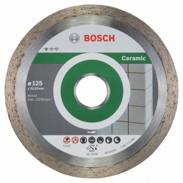 Алмазный отрезной круг BOSCH Standard for Ceramic 125-22,23 мм, 10 шт.