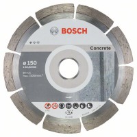 Алмазный отрезной круг BOSCH Standard for Concrete 150-22,23 мм, 10 шт.
