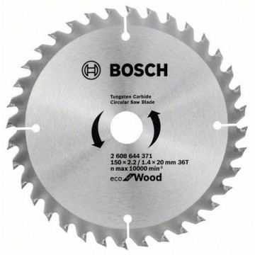 Пильный диск BOSCH Eco for Wood 150×20/16-36Т