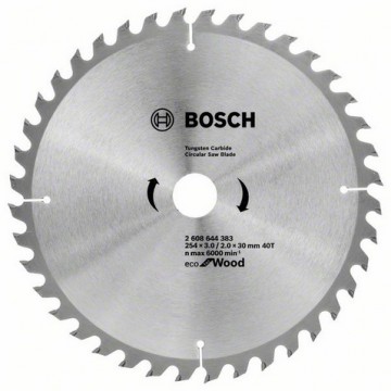 Пильный диск BOSCH Eco for Wood 254×30-40Т