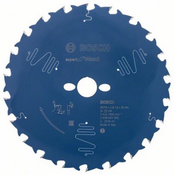 Пильный диск BOSCH Expert for Wood 254×30-22T