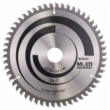 Пильный диск BOSCH Multi Material 210×30 мм, зубьев 54