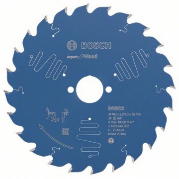 Пильный диск BOSCH Expert for Wood 190×30×2,0-24Т