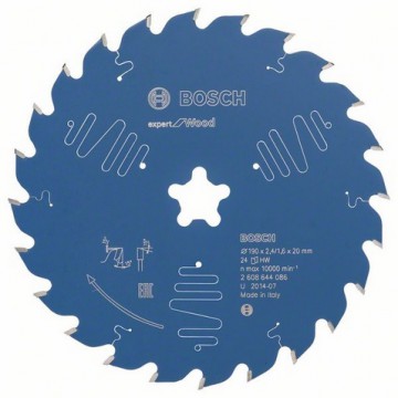 Пильный диск BOSCH Expert for Wood 190×2,4-24Т отверстие Звезда