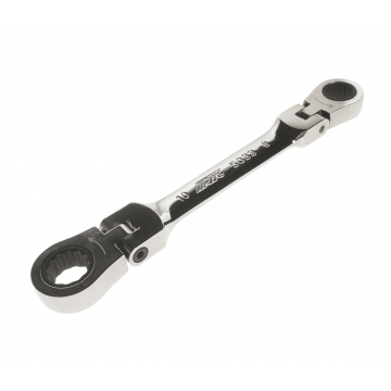 Ключ накидной 8х10мм трещоточный шарнирный L=125мм JTC