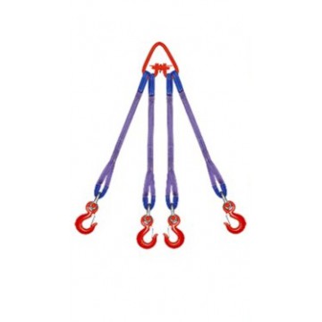 Стропы текстильные четырехветвевые со звеньями 4СТ