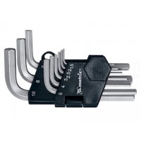 Набор коротких имбусовых ключей MATRIX HEX  2–12 мм