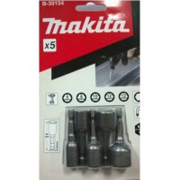 Набор магнитных торцевых головок 5 шт 6,8,10,12,13 мм Makita B-39154
