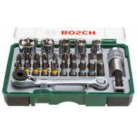 Набор бит и торцевых ключей Bosch с ключом-трещоткой