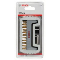 Набор бит Bosch Max Grip PH PZ T + магнитный держатель, 12 шт