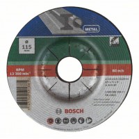 Обдирочный круг Bosch выпуклый по металлу 115×6 мм