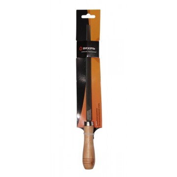 Напильник Вихрь 200 мм, трехгранный, деревянная рукоятка