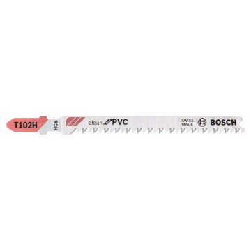 Пильное полотно BOSCH T 102 H Clean for PVC, 5 шт.