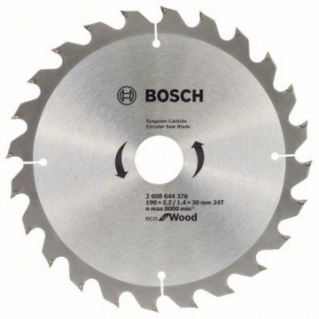Пильный диск BOSCH Eco for Wood 190×30-24Т