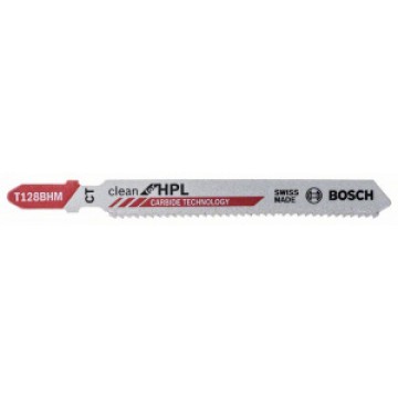 Пильное полотно BOSCH T 128 BHM Clean for HPL, 3 шт.