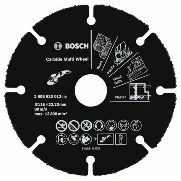 Твердосплавный отрезной круг BOSCH Multi Wheel 115×1 мм
