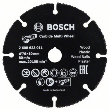 Твердосплавный отрезной круг BOSCH Multi Wheel 76×1 мм