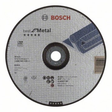 Обдирочный круг BOSCH Best for Metal, выпуклый 230×7 мм