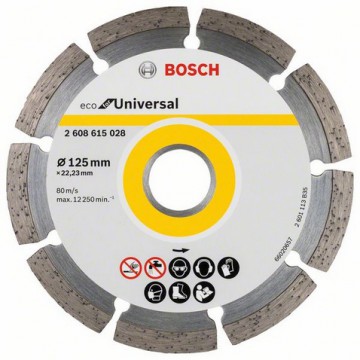 Алмазный отрезной круг BOSCH ECO for Universal 125×22,23 мм, 10 шт.