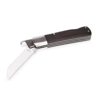Нож монтерский складной КВТ НМ-09 большой с лезвием для разделки оболочек кабеля