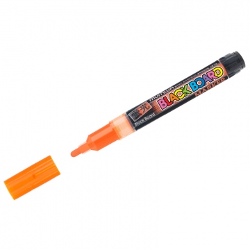 Маркер меловой MunHwa "Black Board Marker" оранжевый 3мм водная основа