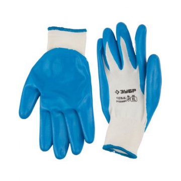 Перчатки ЗУБР МАСТЕР маслостойкие для точных работ, с нитриловым покрытием, размер XL (10)