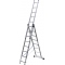 Лестница СИБИН трехсекционная со стабилизатором, 8 ступеней