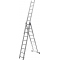 Лестница СИБИН трехсекционная со стабилизатором, 9 ступеней