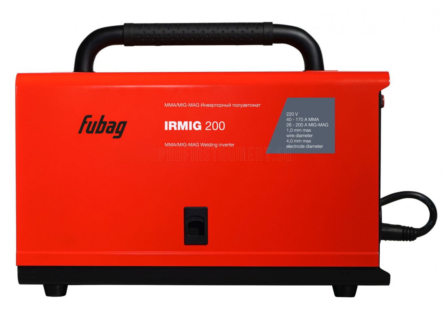 Сварочный инверторный полуавтомат FUBAG IRMIG 200 с горелкой FB 250 3 м .