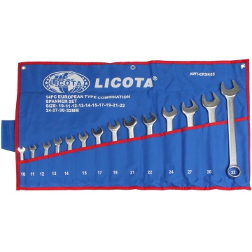 Набор ключей Licota комбинированных 14 предметов 10-32 мм