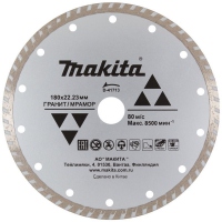 Алмазный диск сплошной рифленый по граниту/мраморуMakita 180x22,23