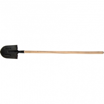 Лопата штыковая 205 х 275 х 1400 мм ребра жесткости деревянный черенок