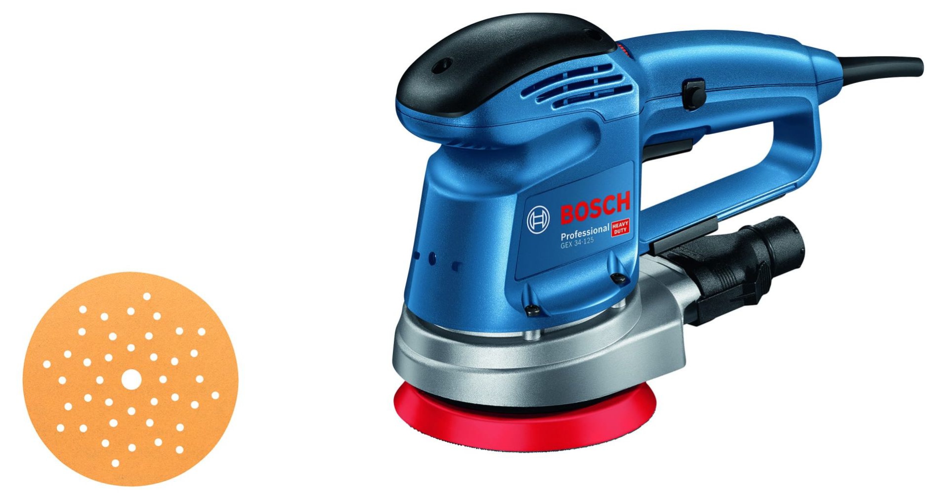 Эксцентриковая шлифовальная машина Bosch GEX 34-125 PROFESSIONAL  [0601372300] — цена, описание, характеристики, отзывы, купить в Самаре в  интернет-магазине